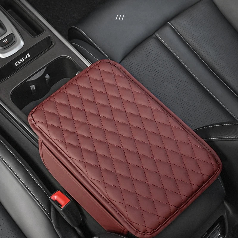 PREMIUM PU LEATHER CAR ARMREST ORGANIZER