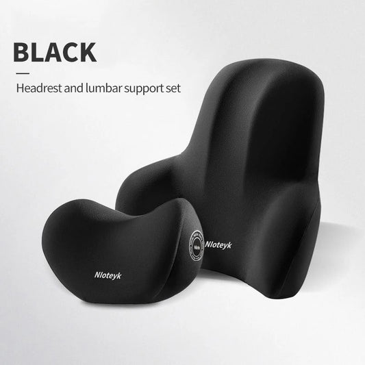 MEMORY FOAM CAR NECK & LUMBAR SUPPORT SET