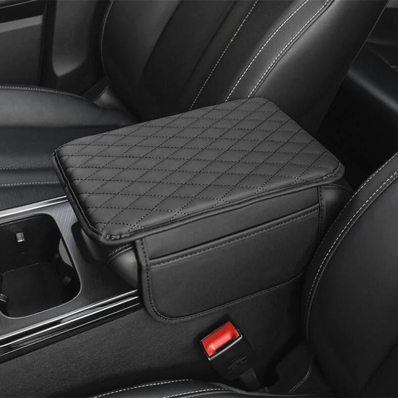 PREMIUM PU LEATHER CAR ARMREST ORGANIZER