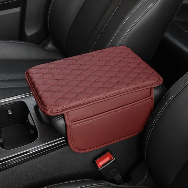 PREMIUM PU LEATHER CAR ARMREST ORGANIZER