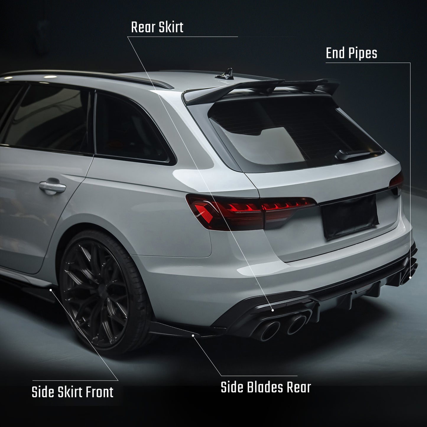 AERODYNAMICS BODYKIT UPGRADE FOR B9.5 AUDI A4/S4(incl.Avant)