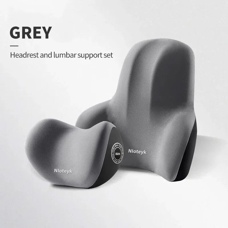 MEMORY FOAM CAR NECK & LUMBAR SUPPORT SET