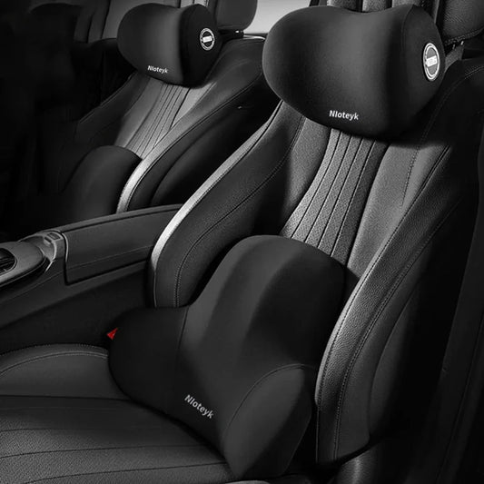 MEMORY FOAM CAR NECK & LUMBAR SUPPORT SET